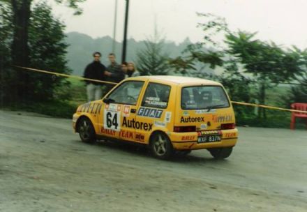 Jacek Sikora i Marek Kaczmarek - Fiat Cinquecento Sporting.